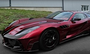 This 2022 Ferrari 812 GTS Answered Mansory's Call to the Dark Side, It Looks Hypnotizing