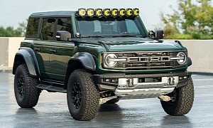 This 2022 Ford Bronco Raptor in Eruption Green Is Bling-Bling on Wheels