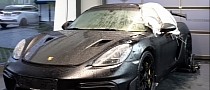This 2023 Porsche 718 Cayman GT4 RS Spent Three Days Buried in Mud, It's a Swamp on Wheels