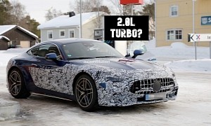 This 2024 Mercedes-AMG GT Feels Blue Because It Likely Doesn’t Have a V8