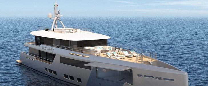 The Sportadventure 45 yacht is a modern yacht that's due for delivery in early 2022