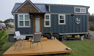 This 24-ft Craftsman-Style Tiny House Comes With Two Lofts and Even a Downstairs Bedroom