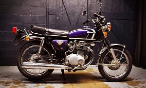 This 2,400-Mile 1973 Honda CB350G Looks Incredibly Pristine for a Bike of Its Age