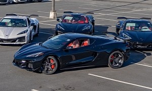 This $3.6-Million Black Corvette Is the First 2023 Z06 off the Production Line