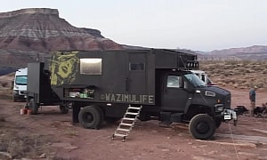 This 4x4 Snowplow Truck Was Converted Into an Ultra-Functional Tiny Home on Wheels