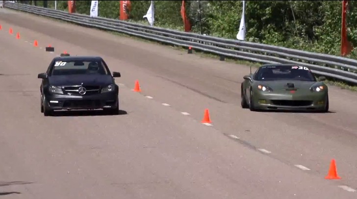 Mercedes-Benz C63 AMG vs Corvette