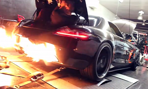 This 850 plus hp SLS AMG is a Fire Spitting Dragon
