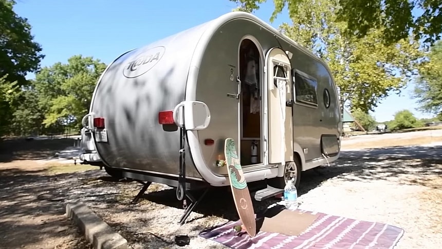 This Affordable Trailer Is a Cozy Micro Camper With a Simple yet Functional Living Space