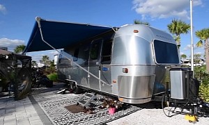 This Airstream Was Just an Empty Shell and Now It's a Wonderful Mobile Home for a Family