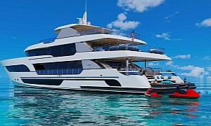 This American-Made Superyacht Stands Out With One-of-a-Kind Atrium and Infinity Deck