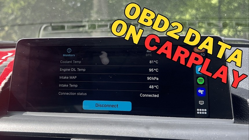 Esta aplicación muestra datos OBD2 en CarPlay