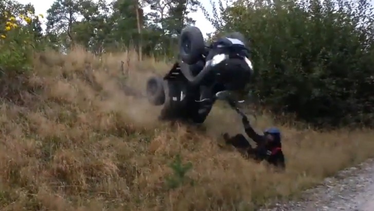 Nasty ATV crash