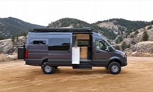 This AWD Sprinter Off-Grid Camper Boasts a Serious Suspension Upgrade and an Elevator Bed