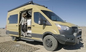This Awesome 4x4 Camper Conversion Features a Practical Open-Space Layout and a Pizza Oven