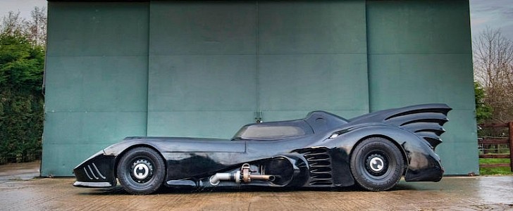 Exact Batmobile replica built on a 1965 Ford Mustang in the UK, 2016
