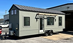 This Beautiful 28-Foot Tiny Home Is a Haven of Comfort and Elegance in a Small Footprint
