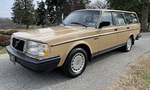 This Beige 1986 Volvo 240 DL Wagon Shows Just 49k Miles