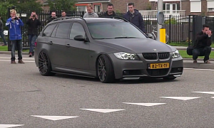This BMW E91 3 Series Claims to Put Down 813 HP Thanks to Huge Turbo