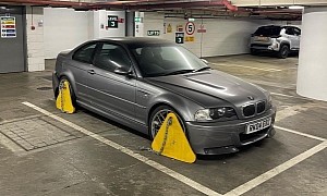 This BMW M3 CSL Has Been Sitting in a Car Park for 20 Years, Got Clamped Twice
