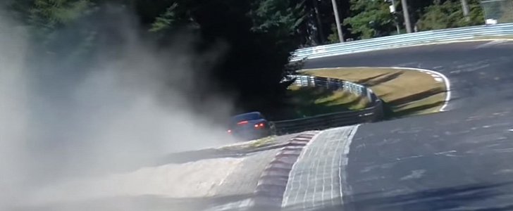 BMW Z4 Nurburgring crash