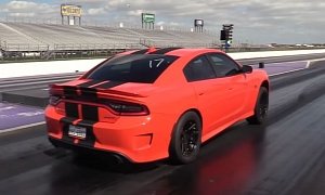 This Boosted Dodge Charger Hellcat Does Demon-Rivaling 9s Passes And a Wheelie