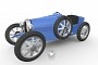 This Bugatti EV Reimagines the Type 35 in 3/4 Scale, Tops 70 KPH