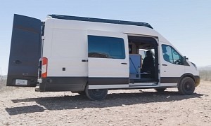 This Camper Van Is a Cushy Off-Grid Adventure Rig With a Shower and Plenty of Storage