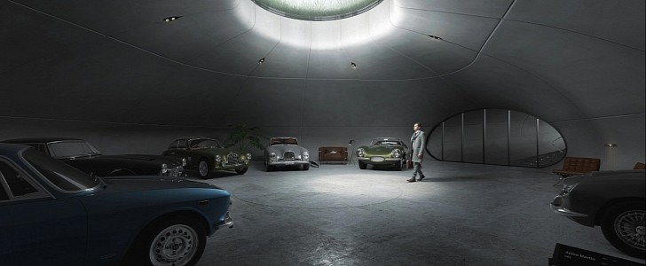 This James Bond-inspired showroom will be located in Poland and will include vintage iconic models