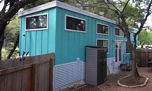 This Charming $85K Tiny House Boasts Two Lofts, a Full Bath, and Even a Bedroom for Dogs