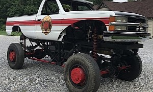 This Chevrolet Monster Truck Was a Fire Chief’s Ride, Still Needs Some Work