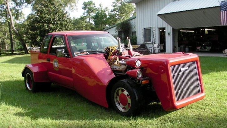 Chopped Chevrolet Pickup Fire Truck for Sale