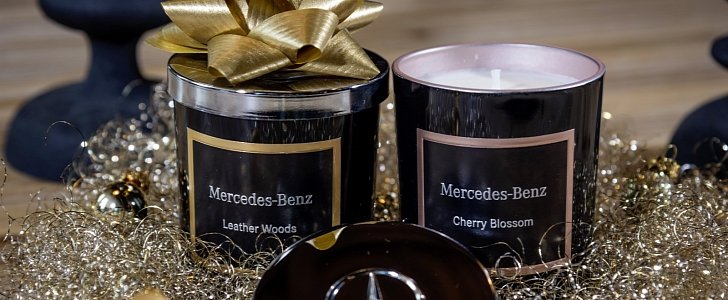 Mercedes-Benz-branded scented candles, ideal for Christmas 2019