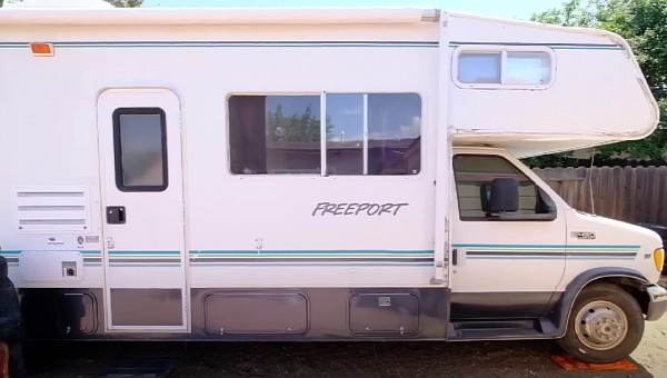 Family lives full-time in a Class C RV