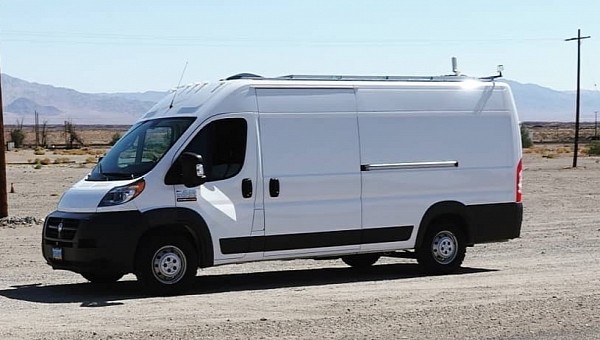 Man turns ProMaster van into a camper with music studio