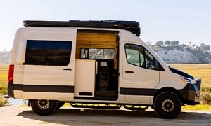 This Converted Sprinter Van Mixes Comfort With Practicality, Great for a Weekend Getaway