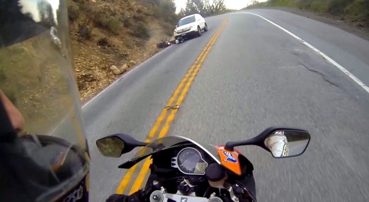 Exceptionally lucky riding lady is safe after this crash