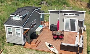This Couple Built Two Tiny Houses for Only $32K, They Sport a Large Deck and Cozy Interior