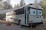 This Couple Transformed a School Bus Into an Off-Grid RV With Lots of Space