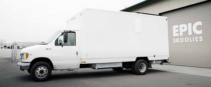 This Covert Box Truck Conversion Is a Modernly Luxurious Studio on Wheels