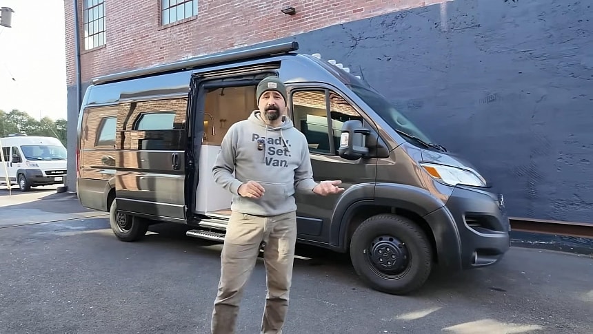 This Cozy Camper Van Is a Fancy Hotel Room on Wheels With Two Hidden Bedrooms