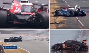 This Crash Compilation Shows Just How Chaotic the 2023 24 Hours of Le Mans Was