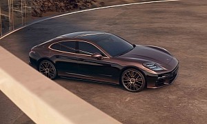 This Custom 2024 Porsche Panamera Turbo Features Real Gold in the Clear Coat