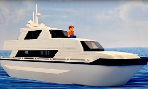 This Custom Luxury Yacht Can Only Accommodate LEGO Guests but It Still Looks Adorable