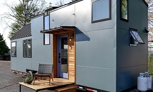 This Custom Made Urban Kootenay Tiny Home Features a Beautiful Modern Interior
