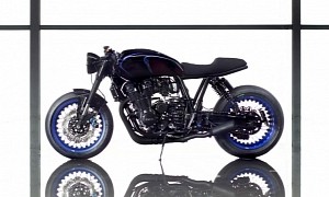 This Custom Yamaha XJR1300 Is Darkness Incarnated, Crawls on Snazzy Kineo Hoops