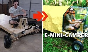 This DIY Electric Mini-Camper Is Spacious, Fun, Cheap, and Easy to Build