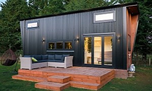 This DIY Tiny Home Has the Perfect Combination of Dark and Bright Aesthetics