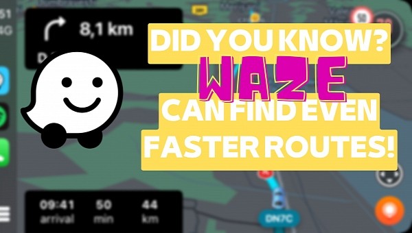 Waze can provide faster routes according to vehicle type