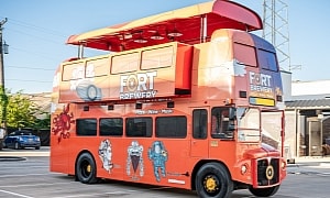 This Explosive Double-Decker Bus With Bar and Restaurant Inside Sold for Nearly $200K