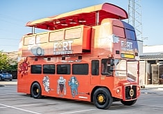 This Explosive Double-Decker Bus With Bar and Restaurant Inside Sold for Nearly $200K